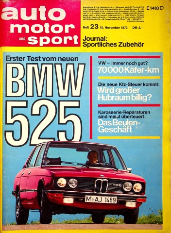 Auto Motor und Sport 23/1973 Auto Motor und Sport 23/1973